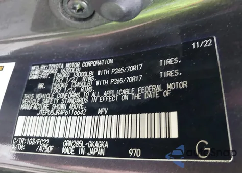 2023 Toyota 4Runner Trd Off Road из США, поврежденный, VIN JTEPU5JR4P6116642